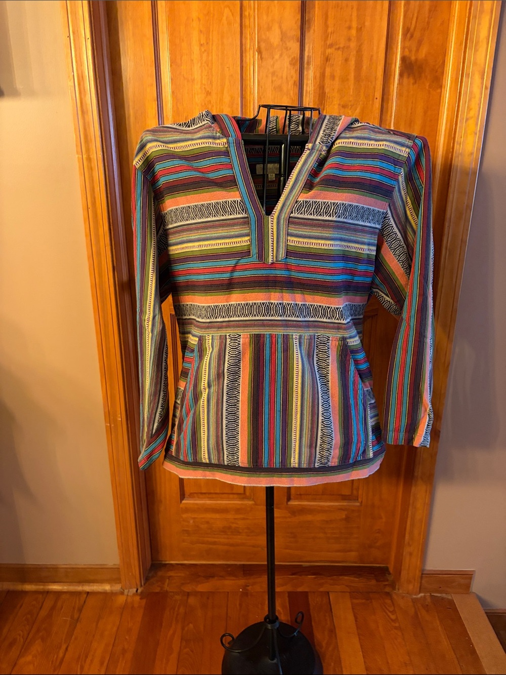 Striped Multicolored Unisex Hoodie - The Territory Ahead
